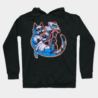 Halloween Mummy Black Cat Hoodie